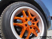 Orange Candy over Silver base and hologram Silver by KustomPaint Rudina © streetkolor.sk,streetkolor.com, StreetBitches Slovakia & KustomPaint Rudina