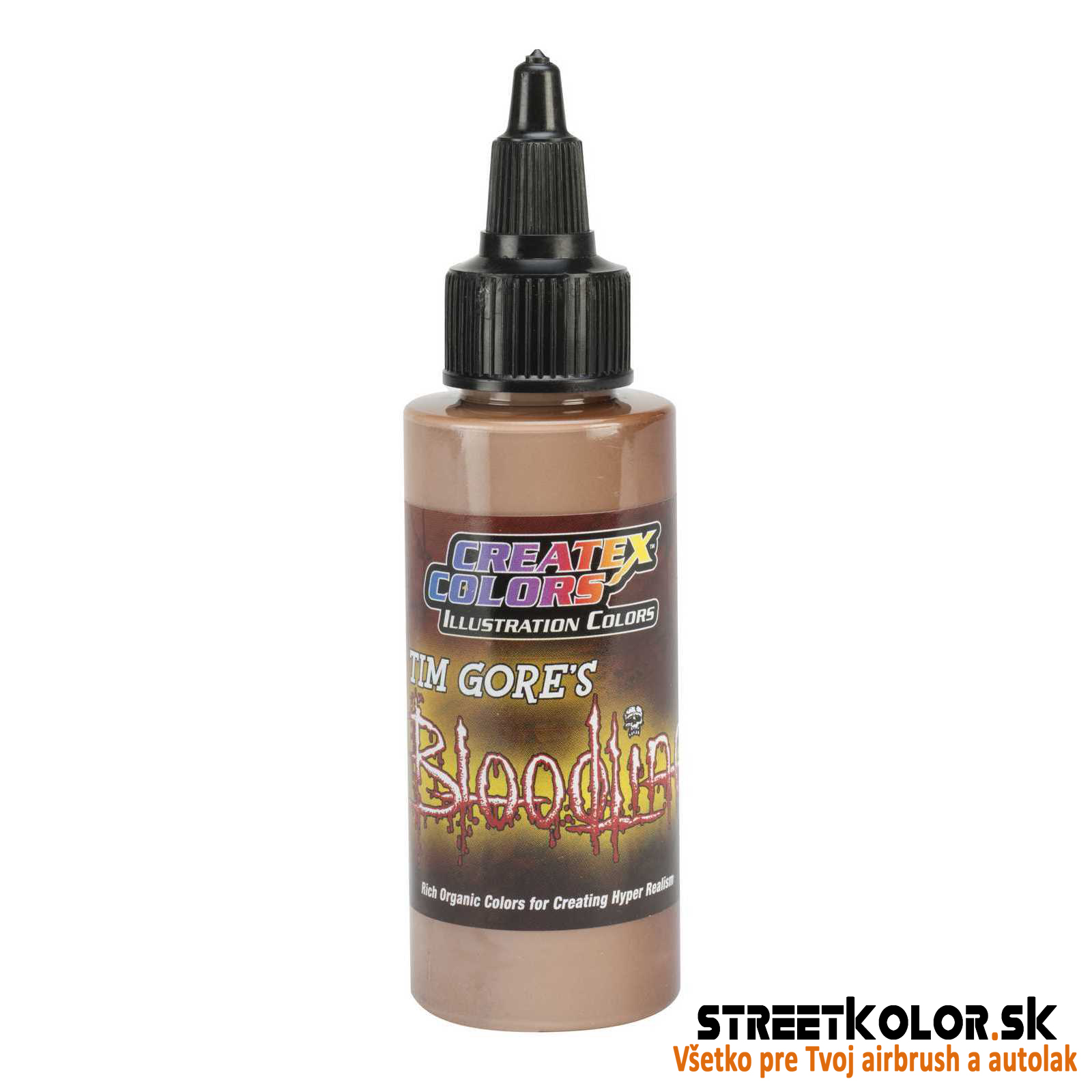 Ilustracyjna Espresso farba do aerografu CreateX 60 ml – 5020 Lifeline Espresso
