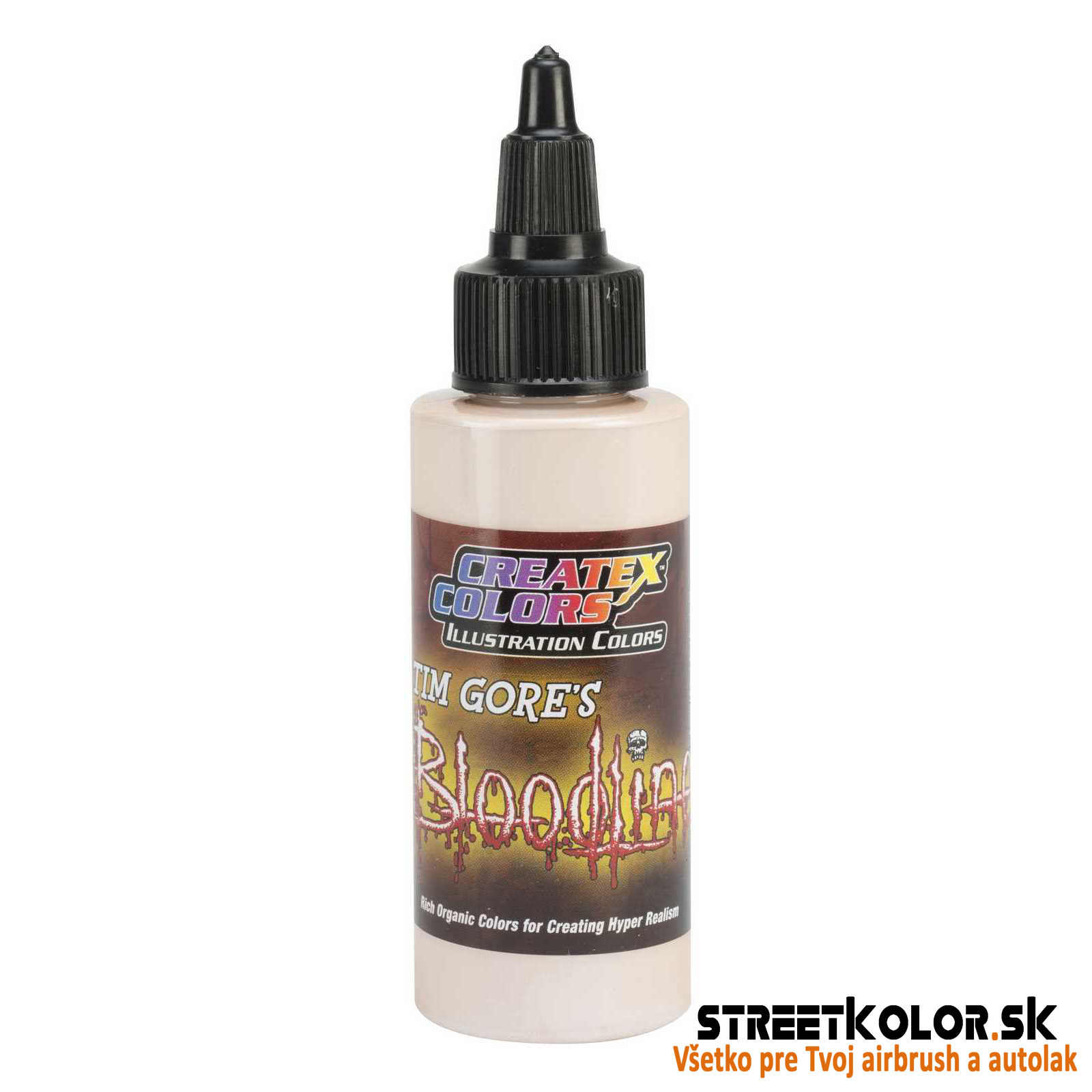 Ilustračná Ružová airbrush farba CreateX 60 ml