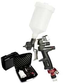 Pistolet lakierniczy ANI BLACK/S H2 system + TMD2 w walizce z manometrem cyfrowym, MODEL DO LAKIERU BEZBARWNEGO, dysza 1.4 mm – najwyższa włoska jakość