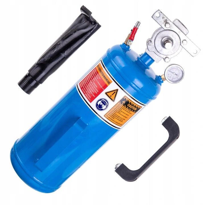 Inflator 12L do uderzeniowego pompowania kół opon, zawór przycisk spustowy