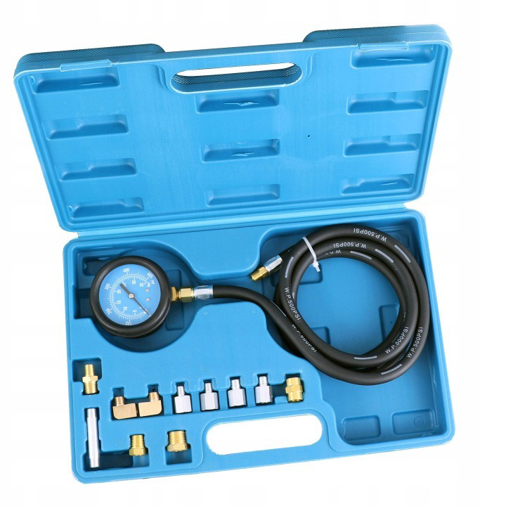 Tester ciśnienia oleju miernik 12 el. 0-500 PSI 0-35 BAR redukcje SK2121