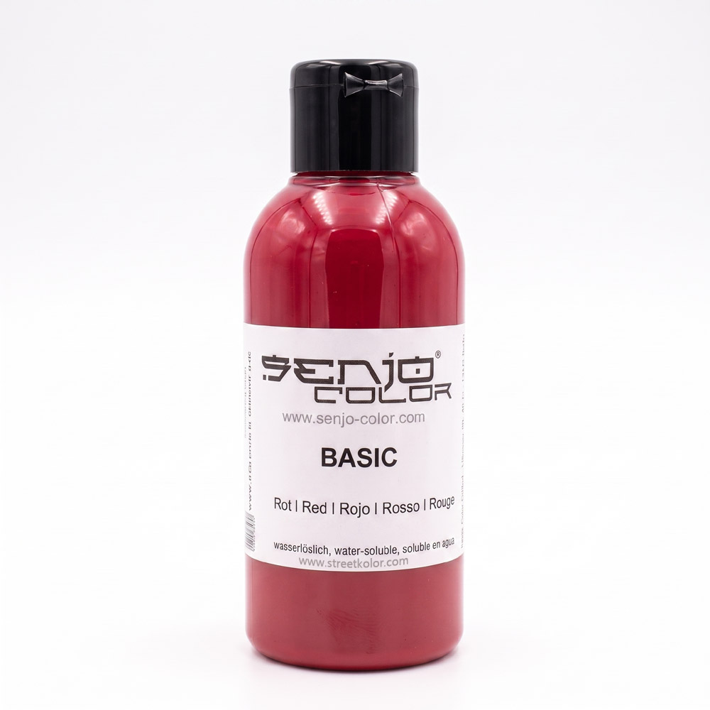 Senjo Color farba czerwona do bodypaintingu i tatuażu, 75ml