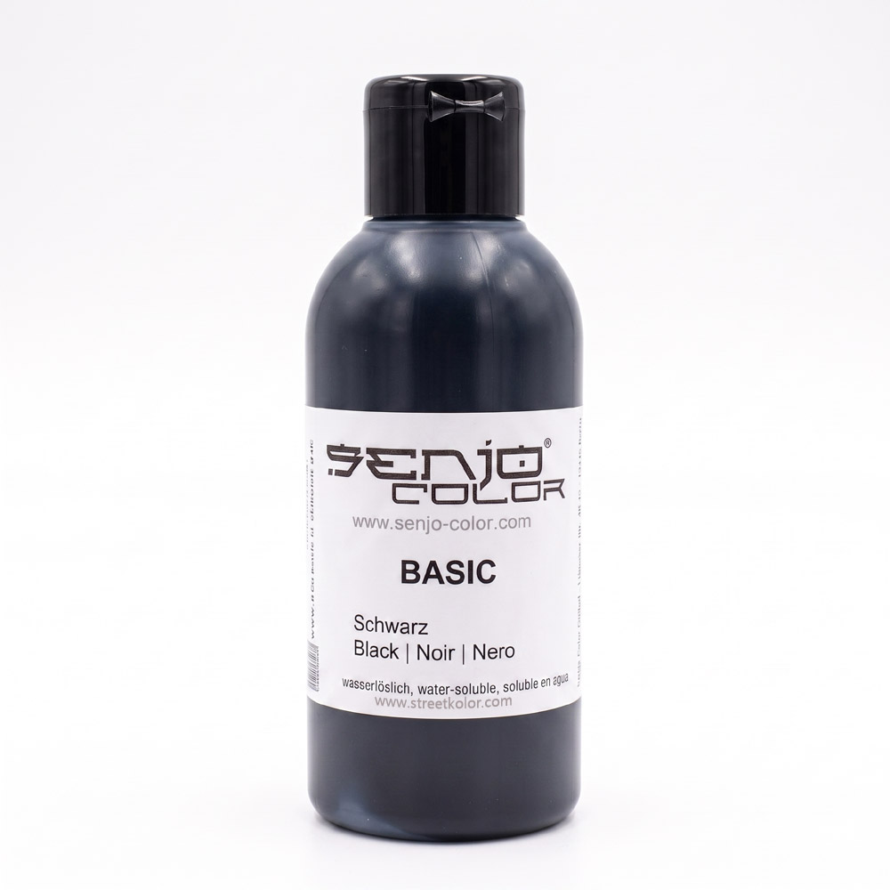 Senjo Color farba czarna do bodypaintingu i tatuażu, 75ml