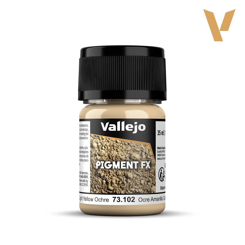Vallejo pigment - LIGHT YELLOW OCRE 73102, 35ml