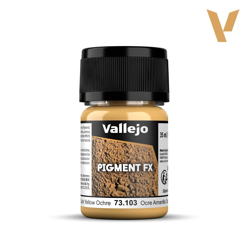 Vallejo pigment - DARK YELLOW OCRE 73103, 35ml