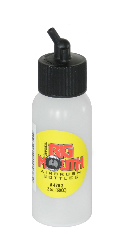 Iwata Big Mouth zbiorniczek / buteleczka plastikowa do aerografów 2 oz / 60 ml, A 470 2