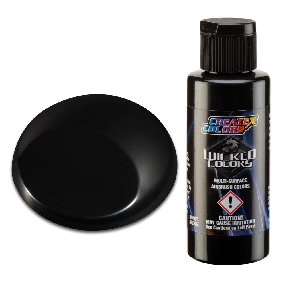 Wicked W031 Czarna kryjąca farba do aerografu 60ml