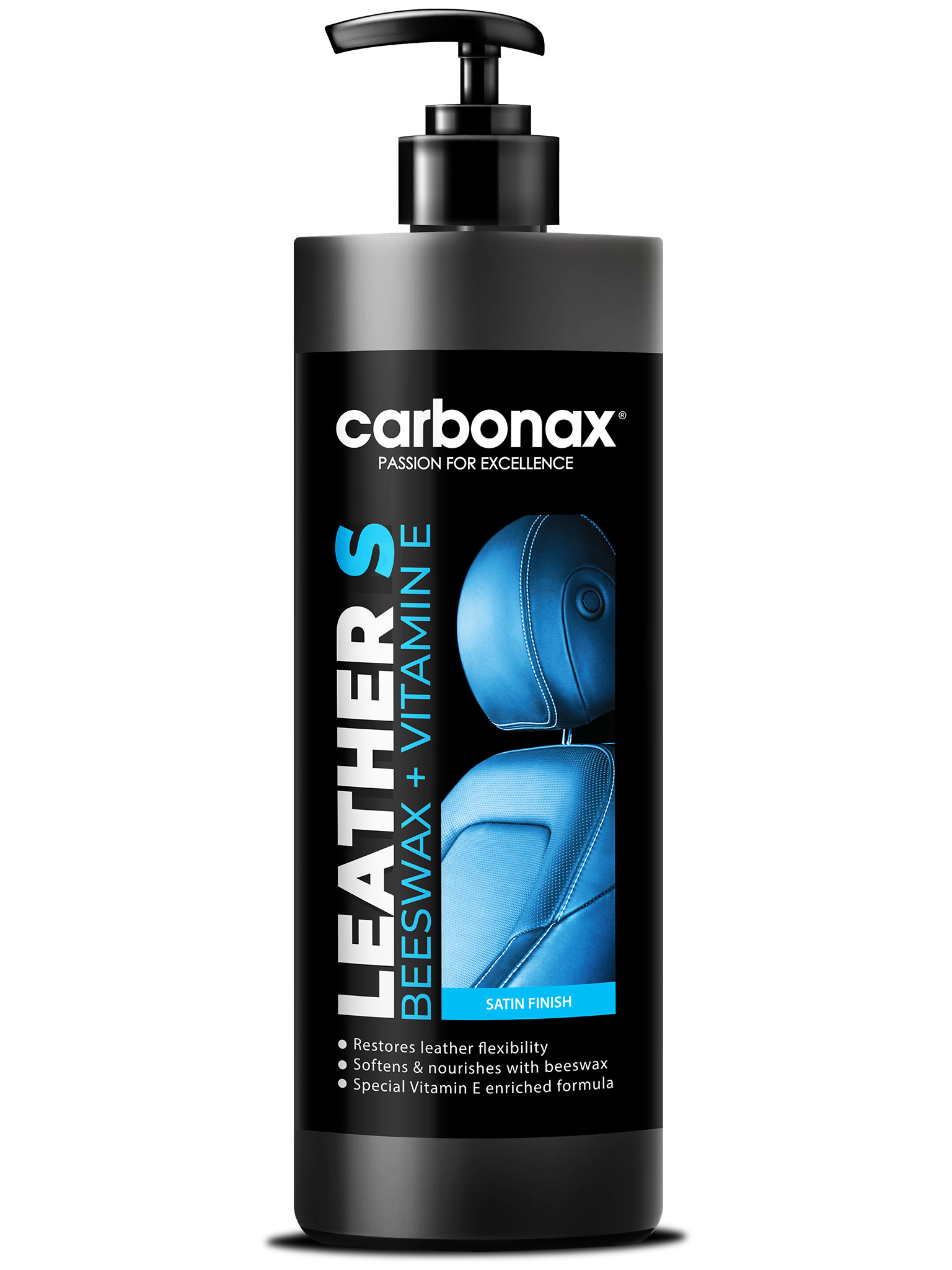 CARBONAX® środek do czyszczenia skóry z odżywką i woskiem pszczelim, satynowy, 500ml