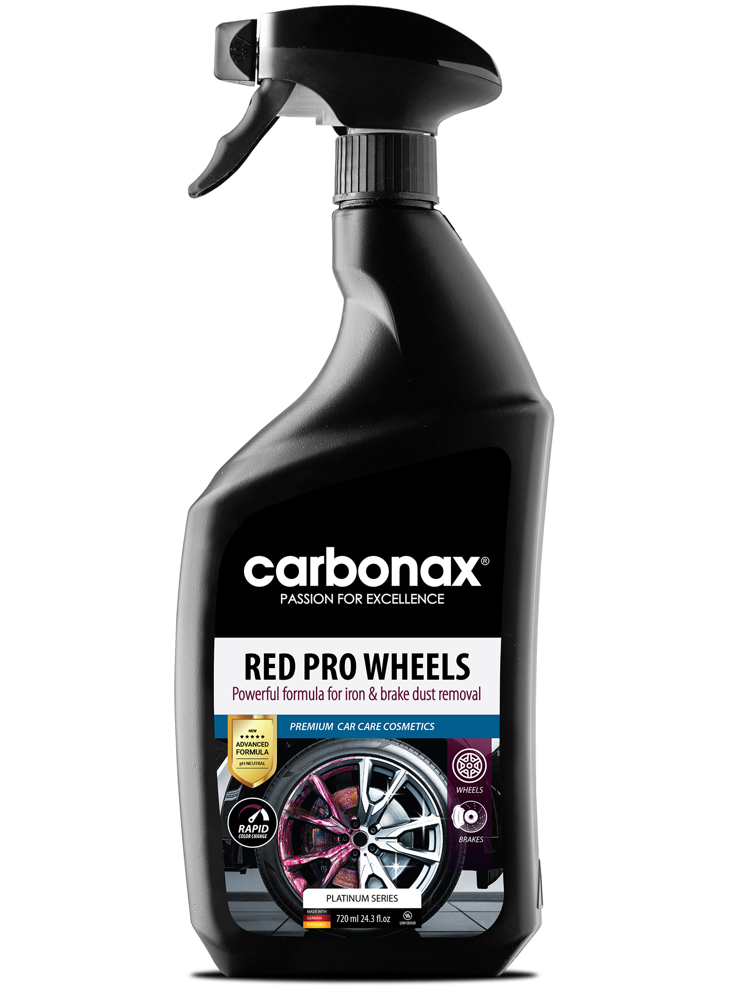 CARBONAX® skoncentrowany aktywny środek do czyszczenia felg, pojemność: 720ml