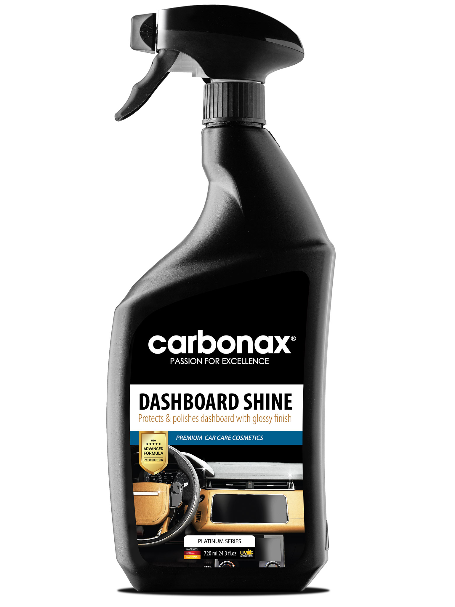 CARBONAX® Nabłyszczacz i środek do czyszczenia deski rozdzielczej, 720ml
