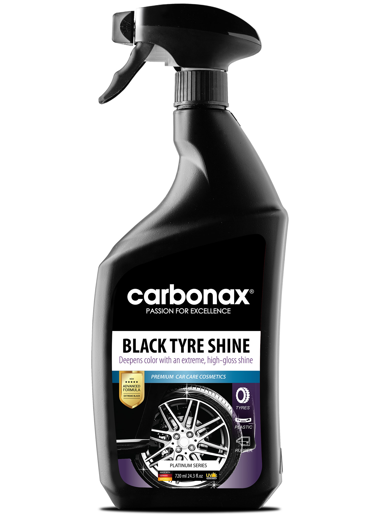CARBONAX® spray do opon z połyskiem, 720ml