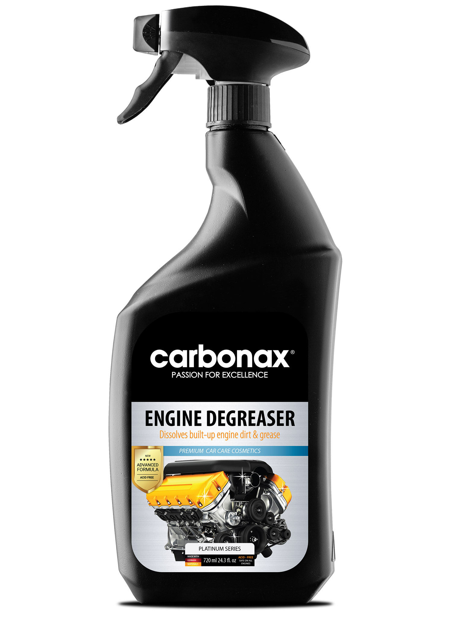 CARBONAX® środek czyszczący i odtłuszczający do silników, 720ml