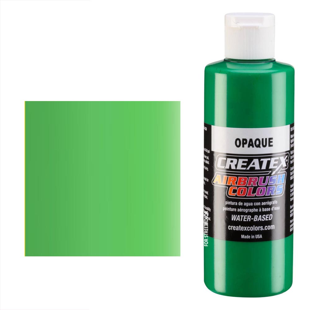 CreateX 5205 Jasnozielona farba do aerografu kryjąca 120 ml