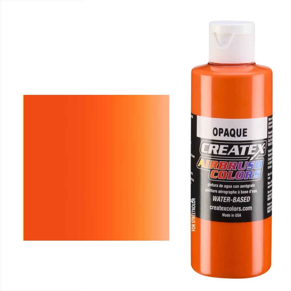 CreateX 5208 Pomarańczowa farba do aerografu kryjąca 120 ml (Coral)