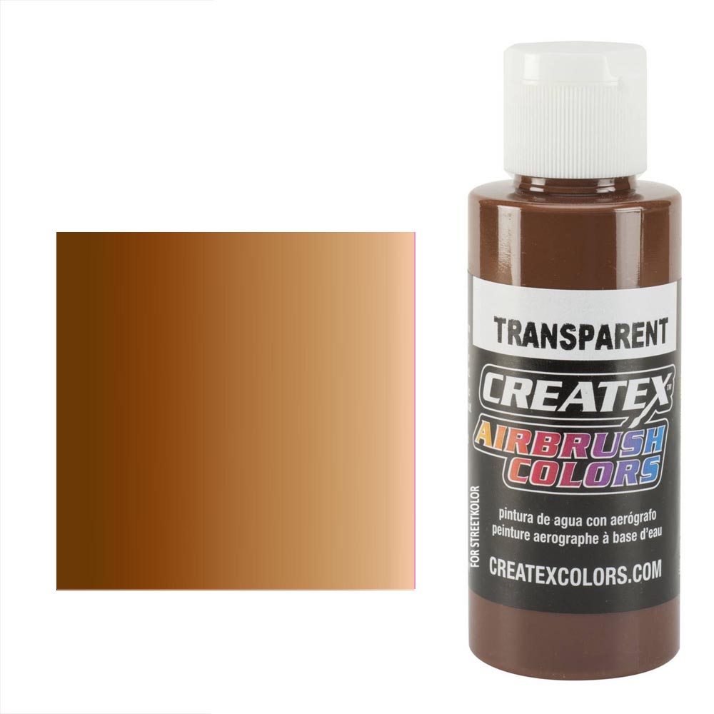 CreateX 5127 Jasnobrązowa transparentna farba do aerografu 120 ml (Transparent Light Brown)