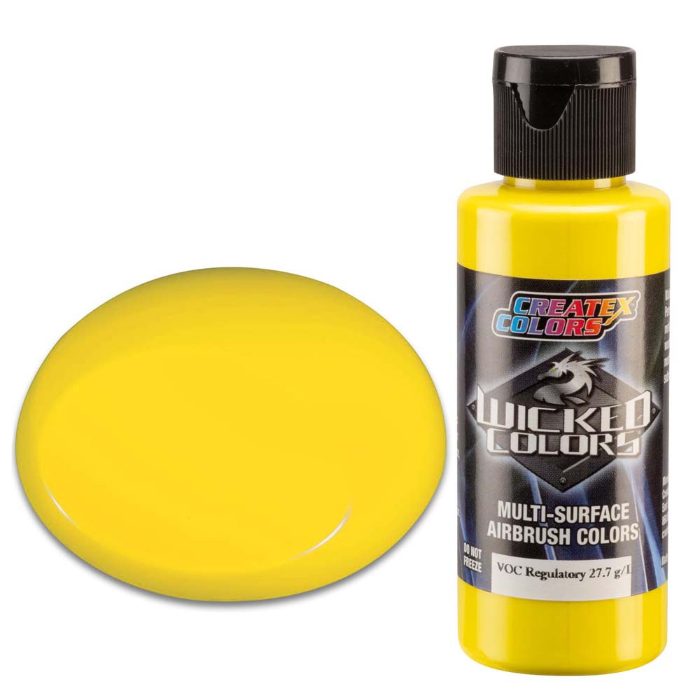 Wicked W081 żółta kryjąca farba do aerografu 60ml