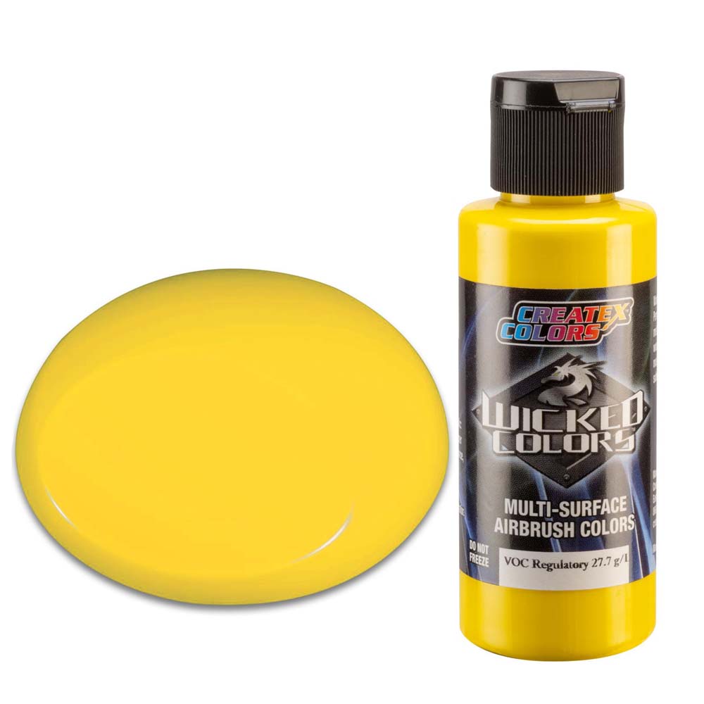 Wicked W080 żółta kryjąca farba do aerografu 60ml