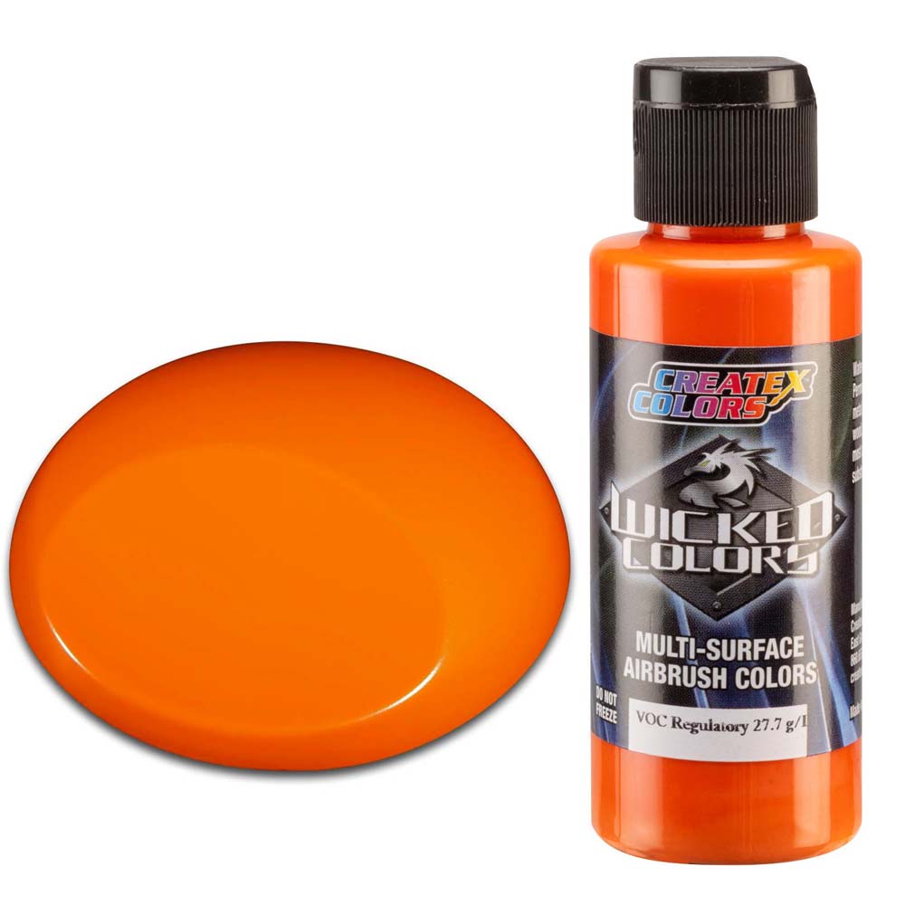 Wicked W082 pomarańczowa kryjąca farba do aerografu 60ml