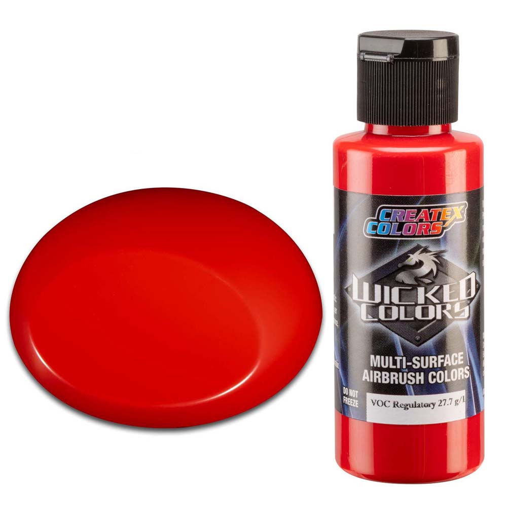 Wicked W083 czerwona kryjąca farba do aerografu 60ml