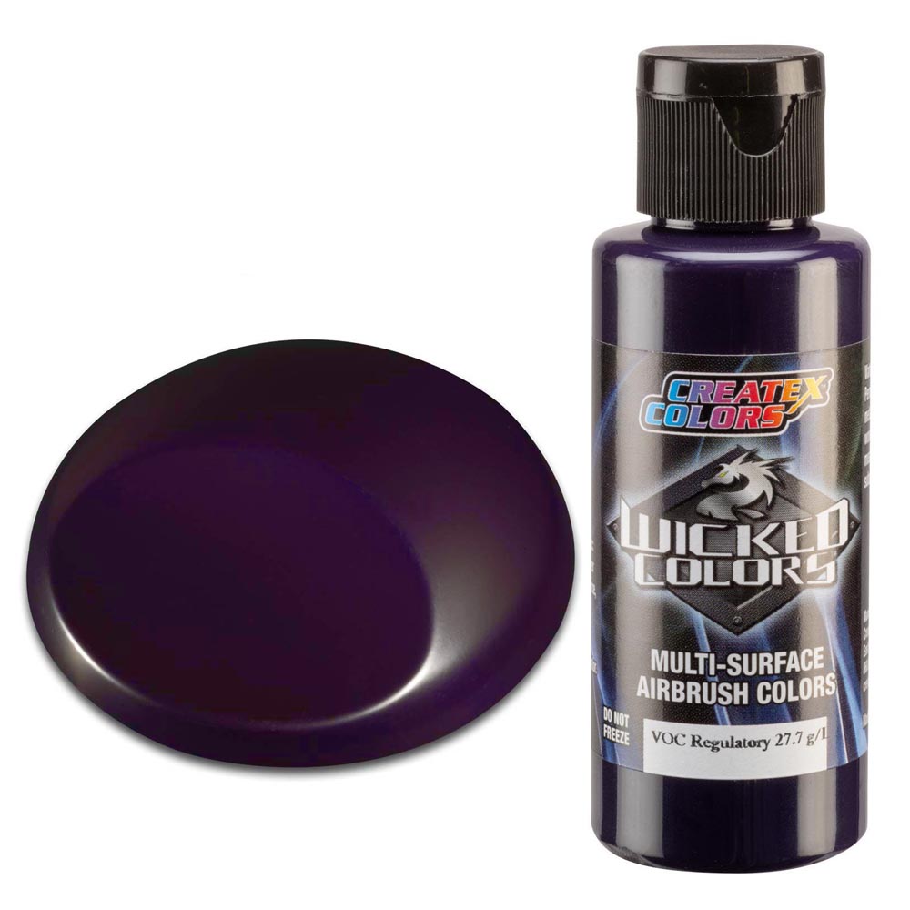 Wicked W088 ciemnofioletowa kryjąca farba do aerografu 60ml