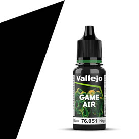 Vallejo Game Air 76.051 Black - Czarna farba do aerografu 18 ml