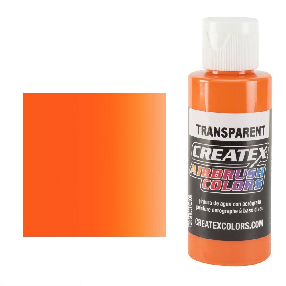 CreateX 5119 Pomarańczowa transparentna farba do aerografu 120 ml (Transparent Orange)