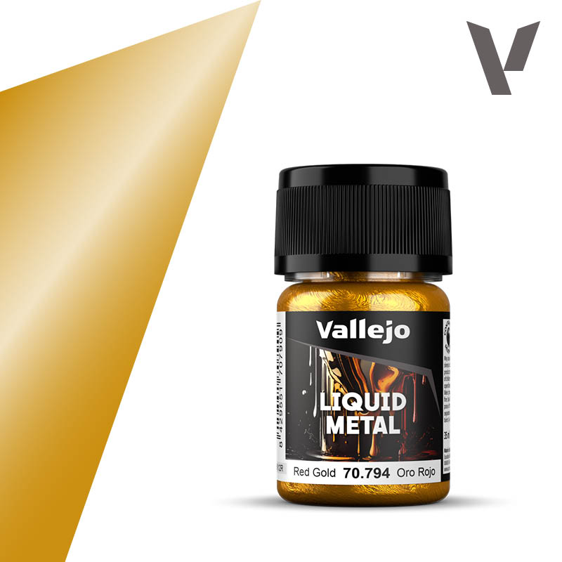 Vallejo 70.794 Liquid Metal Red Gold - Czerwone złoto farba o wysokim połysku 35ml