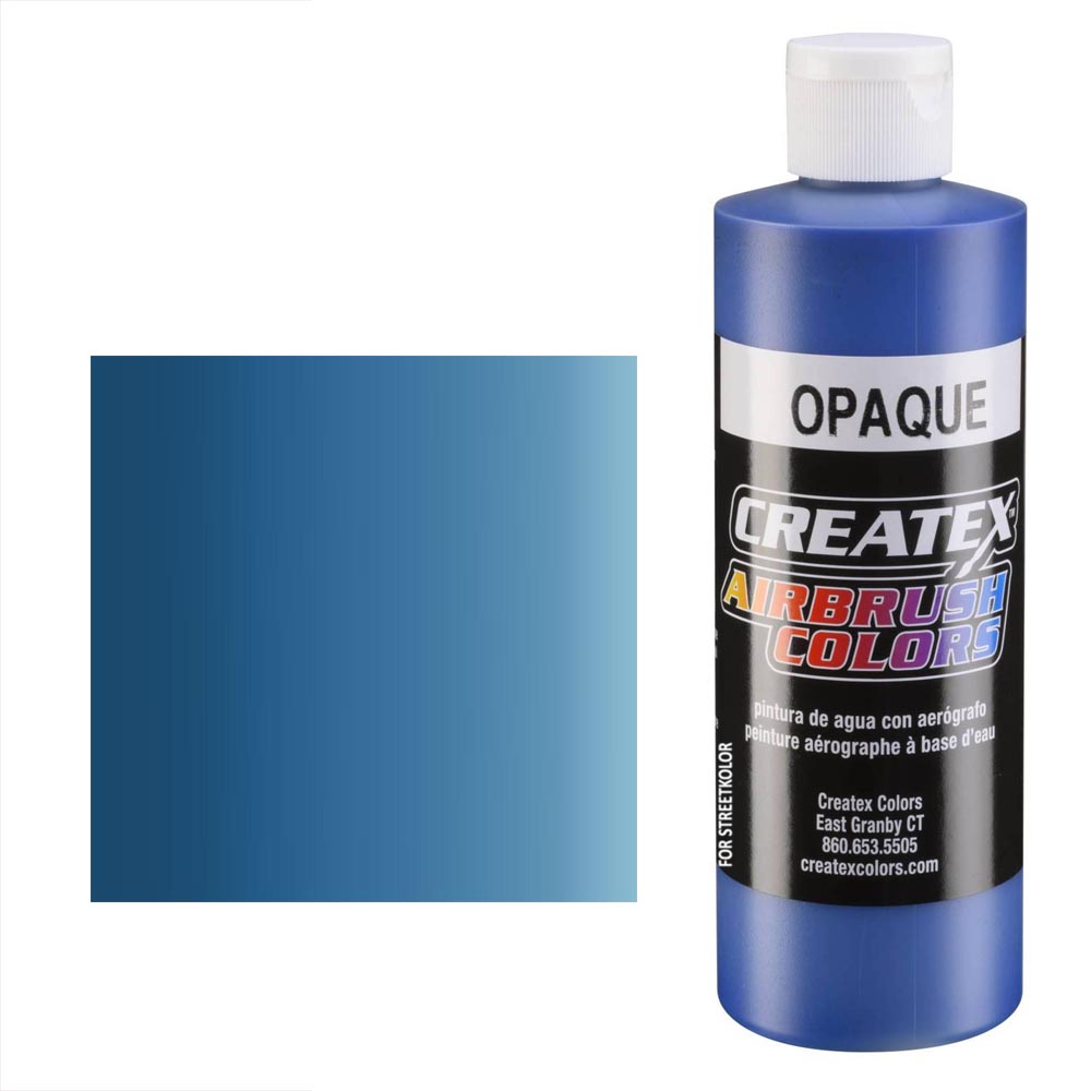 CreateX Blue 5201 Niebieska kryjąca farba do aerografu 240ml