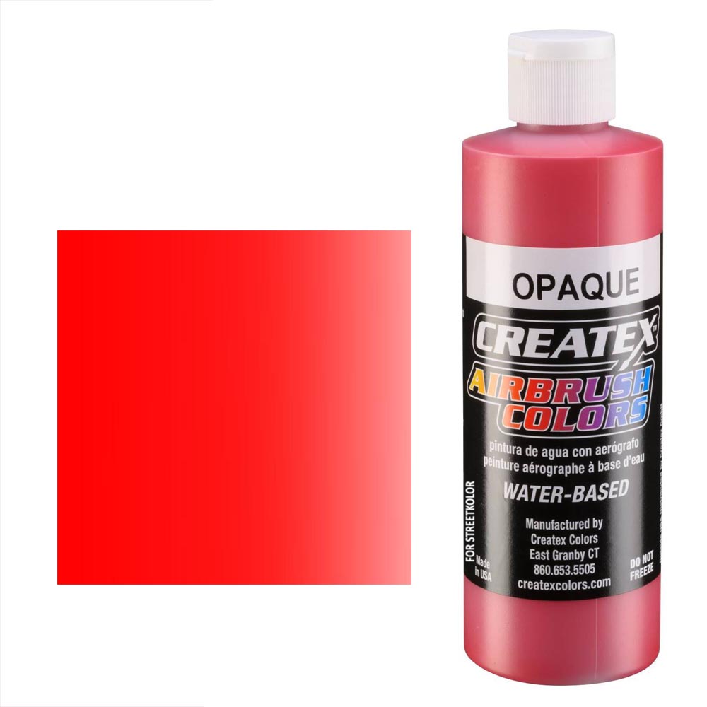 CreateX 5210 Czerwona farba do aerografu kryjąca 240 ml