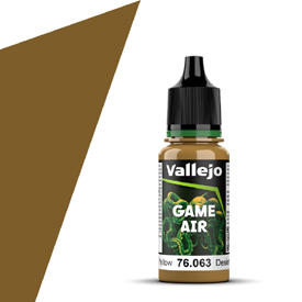 Vallejo Game Air 76.063 Desert Yellow - Brązowa farba do aerografu 18 ml