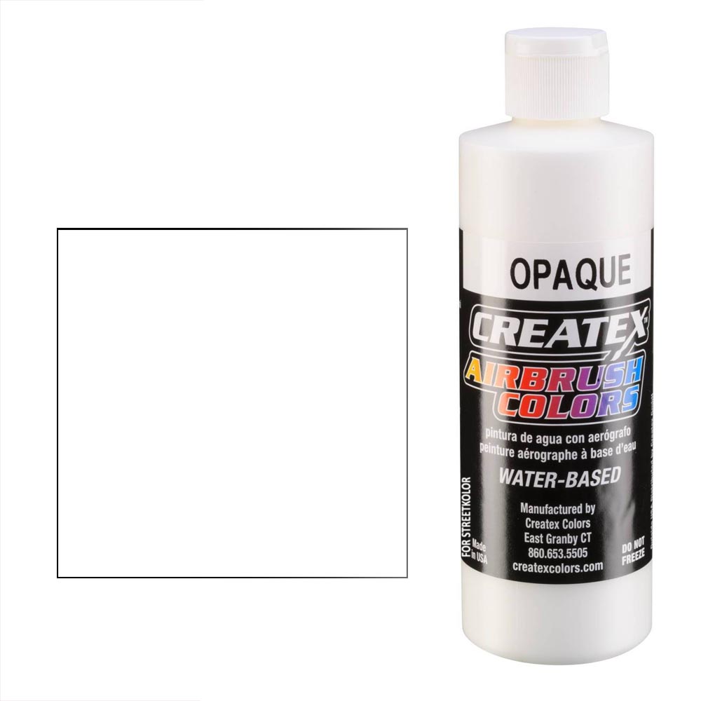 CreateX 5212 Biała farba do aerografu kryjąca 240 ml