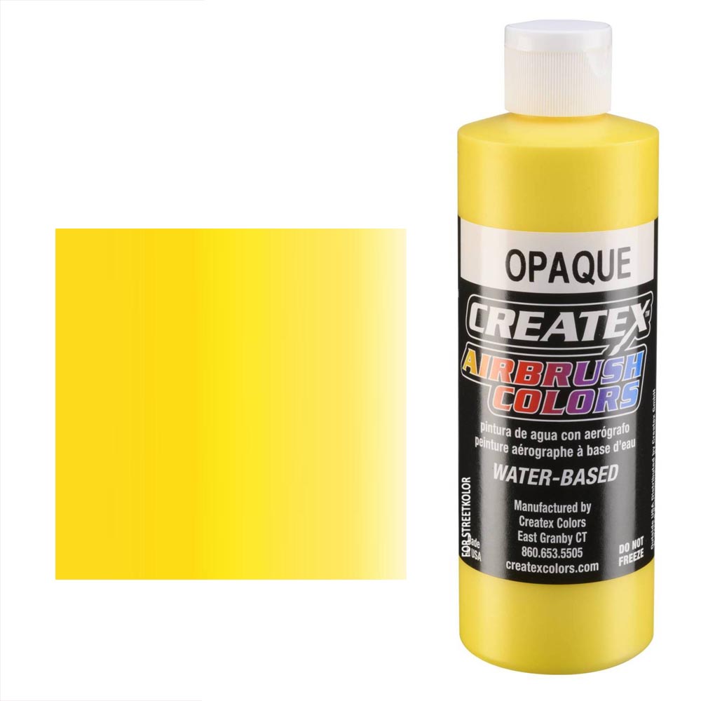 CreateX 5204 Żółta farba do aerografu kryjąca 240 ml