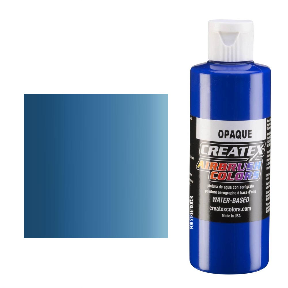 CreateX Blue 5201 Niebieska kryjąca farba do aerografu 120ml