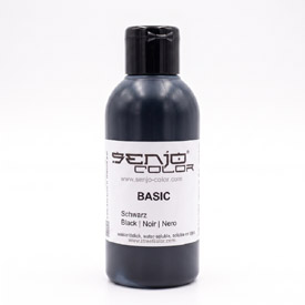 Senjo Color farba czarna do bodypaintingu i tatuażu, 75ml