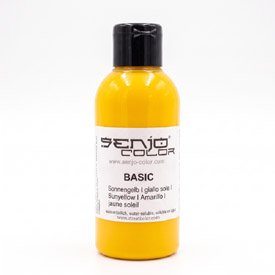 Senjo Color farba żółta do bodypaintingu i tatuażu, 75ml