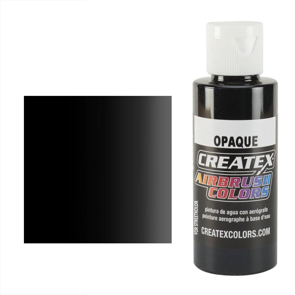CreateX Black 5211 Czarna kryjąca farba do aerografu 60ml