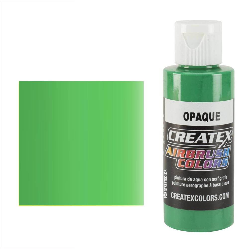 CreateX 5205 Jasnozielona farba do aerografu kryjąca 60 ml