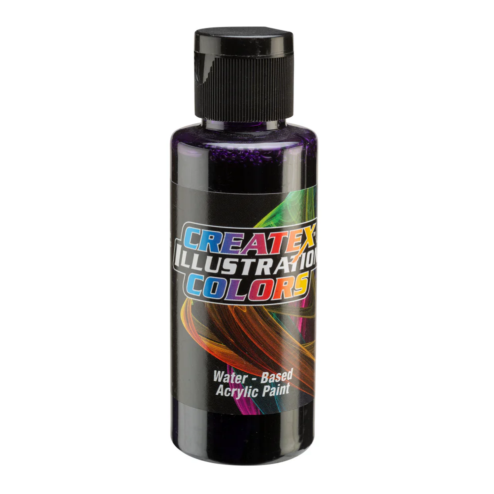 Ilustracyjna Fioletowa farba do aerografu CreateX 60 ml – 5055 Transparent Violet