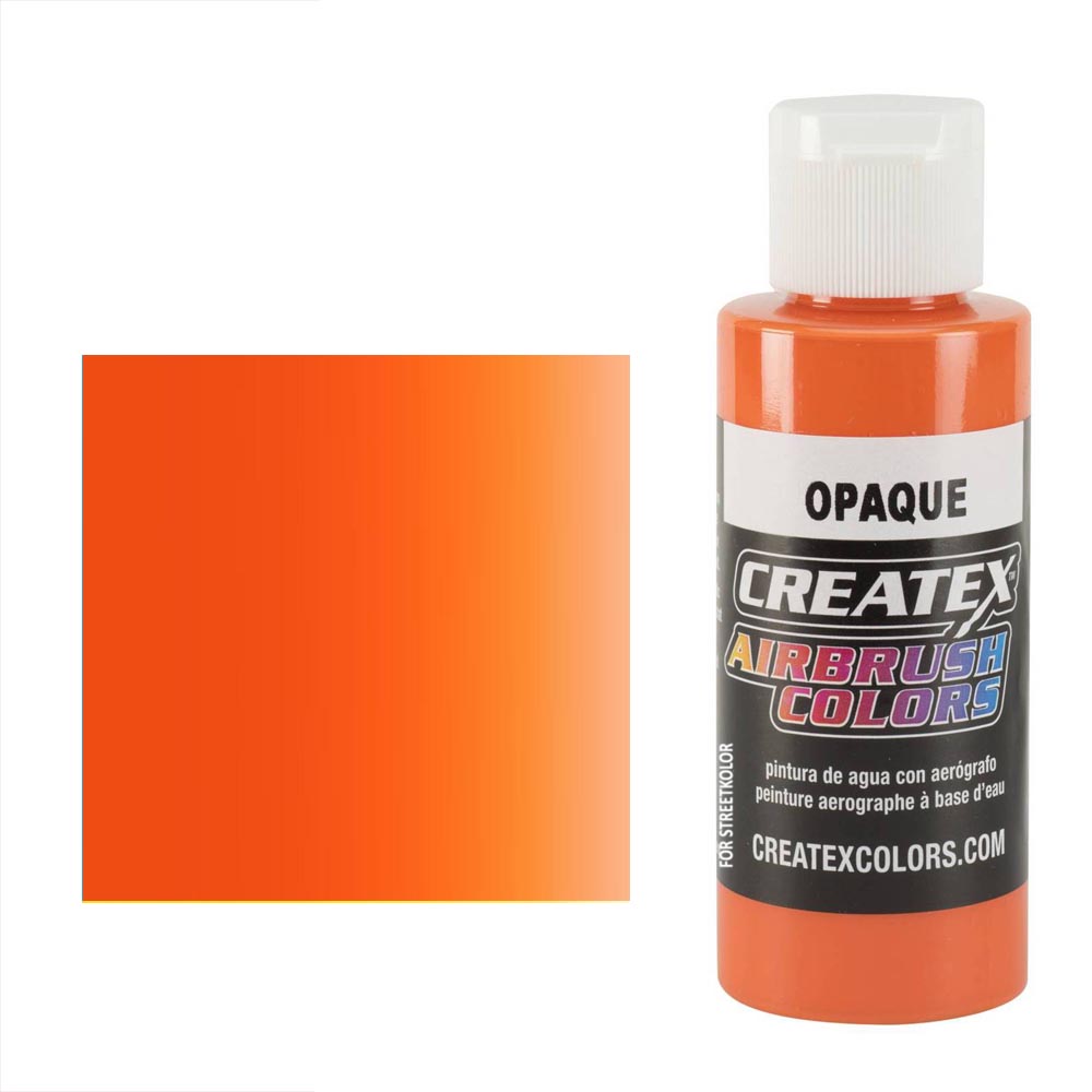 CreateX 5208 Pomarańczowa farba do aerografu kryjąca 60 ml (Coral)