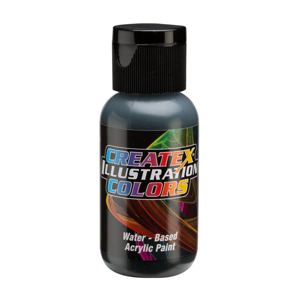 Ilustracyjna Zielona farba do aerografu CreateX 30 ml – 5065 Transparent Moss Green