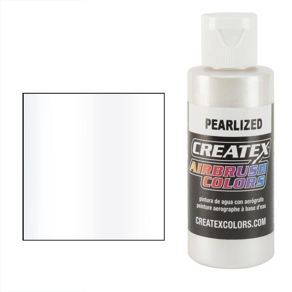 CreateX 5310 Biała farba perłowa do aerografu 60 ml (Pearlized White)