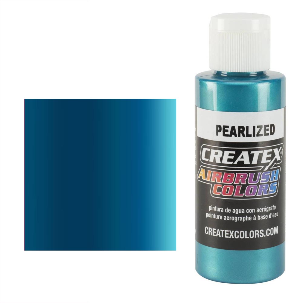 CreateX 5303 Turkusowa farba perłowa do aerografu 60 ml (Pearlized Turquoise)