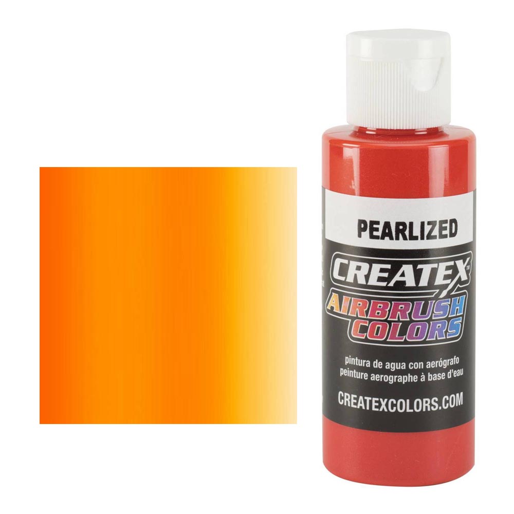 CreateX 5312 Pomarańczowa farba perłowa do aerografu 60 ml (Pearlized Tangerine)