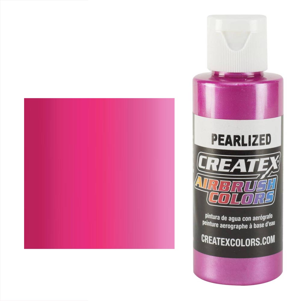 CreateX 5302 Jasna purpurowa farba perłowa do aerografu 60 ml (Pearlized Magenta)