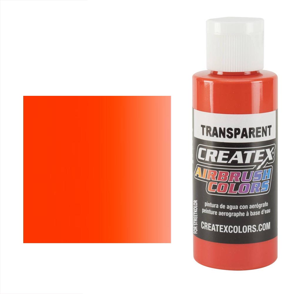 CreateX 5118 Czerwona Sunset transparentna farba do aerografu 60 ml (Transparent Sunset Red)