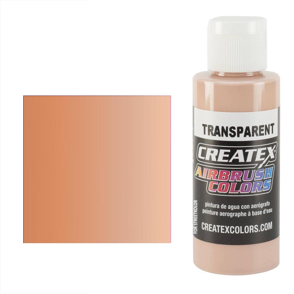 CreateX 5125 Brzoskwiniowa transparentna farba do aerografu 60 ml (Transparent Peach)