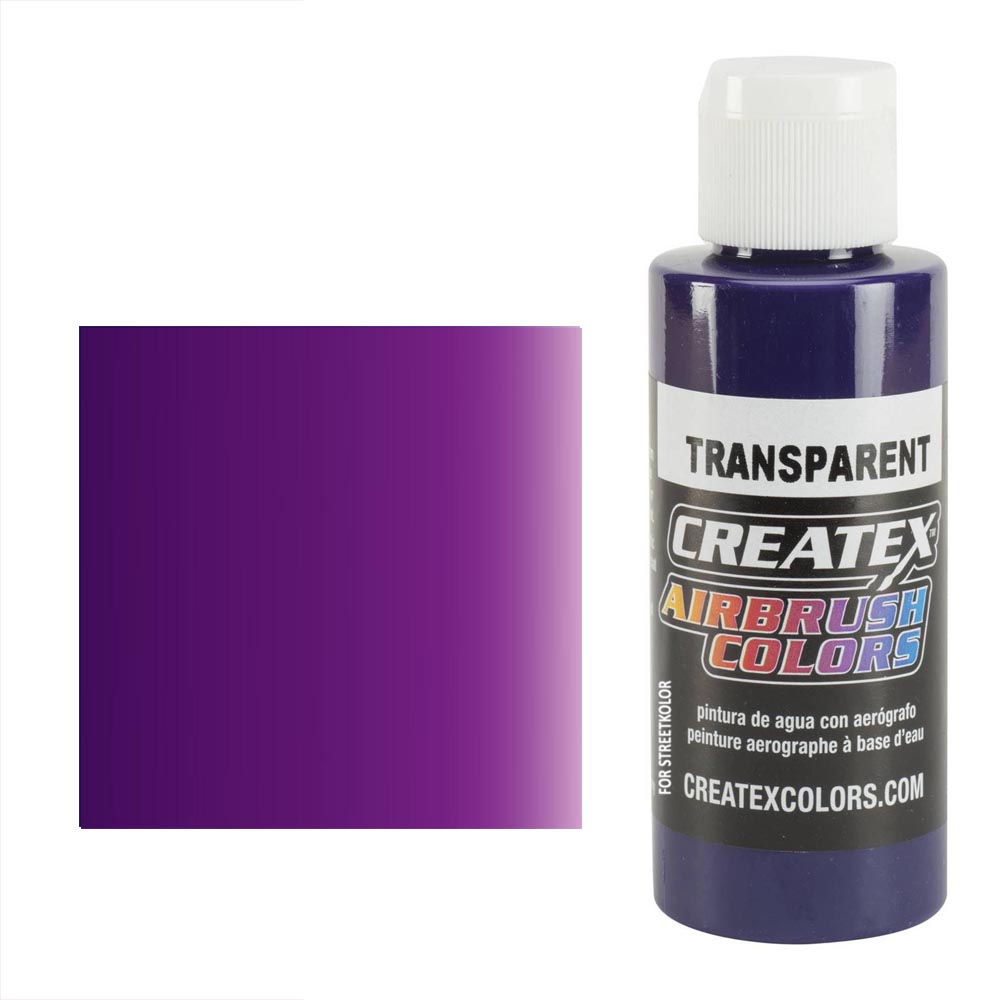 CreateX 5103 Czerwono-fioletowa farba transparentna do aerografu 60 ml (Transparent Red Violet)