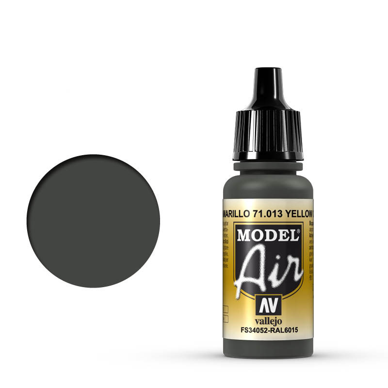 Vallejo Model Air 71.013 Yellow Olive - Oliwkowozielona akrylowa farba do aerografu 17 ml
