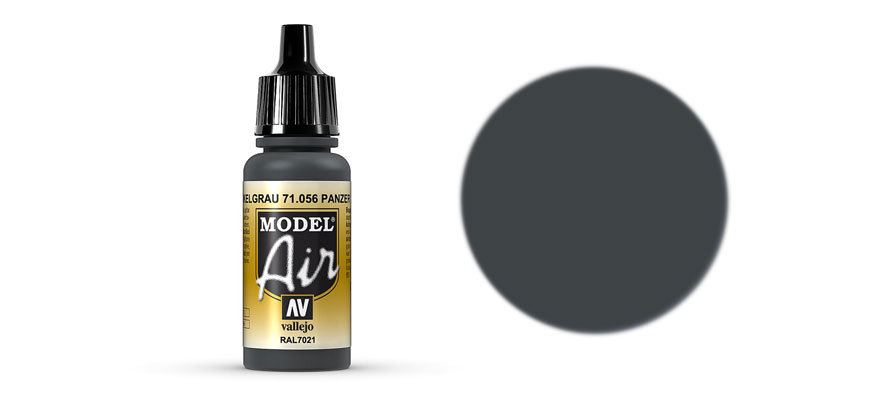 Vallejo Model Air 71.056 Panzer Dark Grey - Ciemnoszara akrylowa farba do aerografu 18 ml